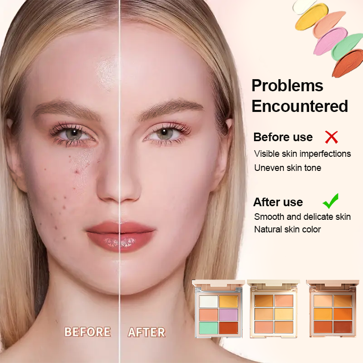 LIMETOW™ Six-Color Concealer Palette