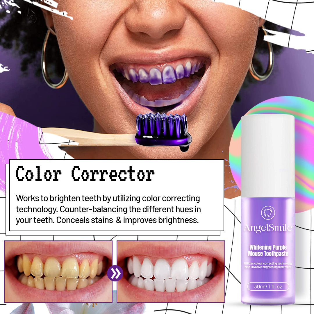 LIMETOW™ Color-Correcting Purple Mousse Toothpaste