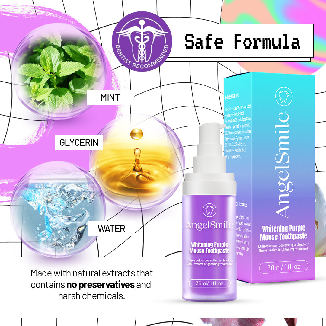 LIMETOW™ Color-Correcting Purple Mousse Toothpaste