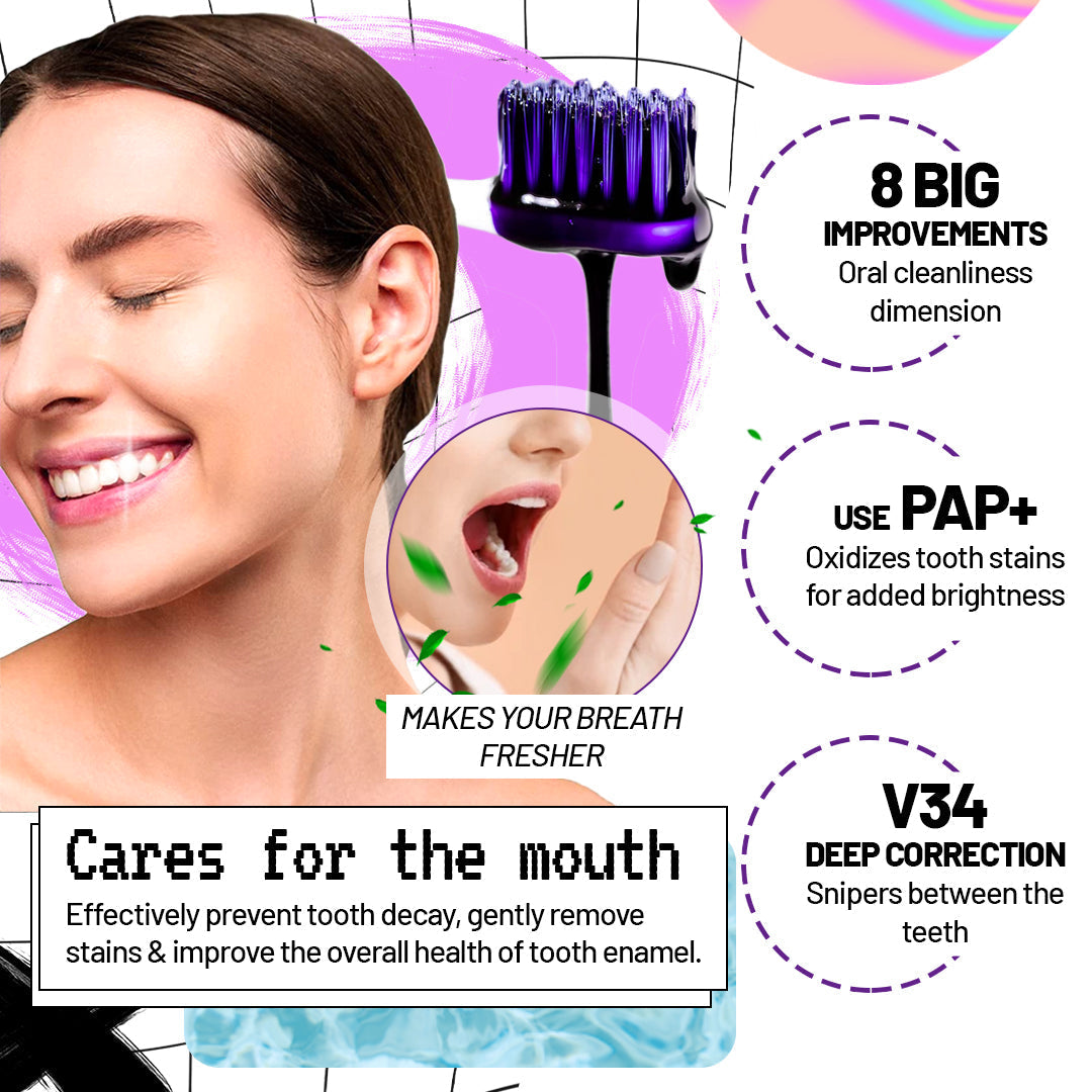 LIMETOW™ Color-Correcting Purple Mousse Toothpaste