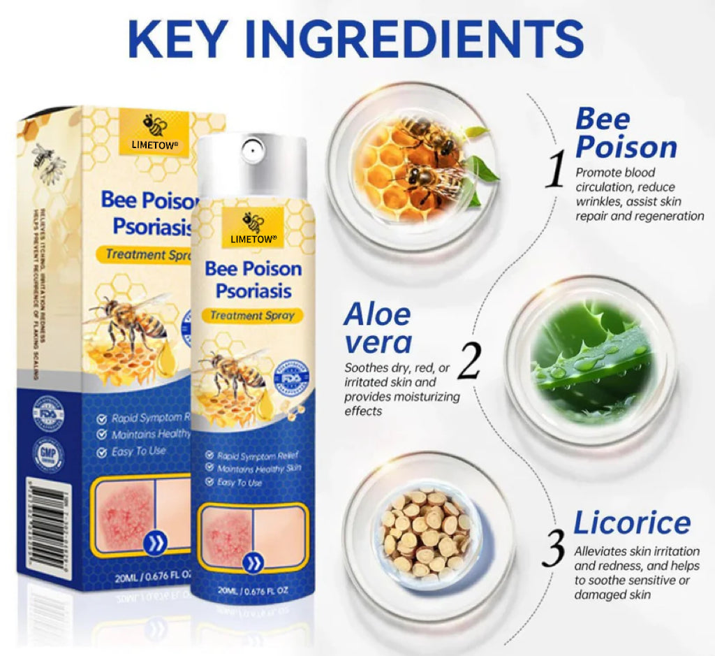 LIMETOW® Bee Venom Psoriasis Treatment Spray