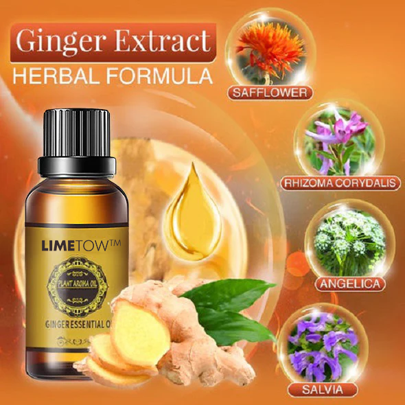 🎉2024 New Abdominal Detox Ginger Oil🎉(Limited Time Discount 🔥 Last Day)