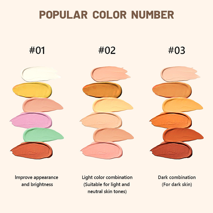 LIMETOW™ Six-Color Concealer Palette
