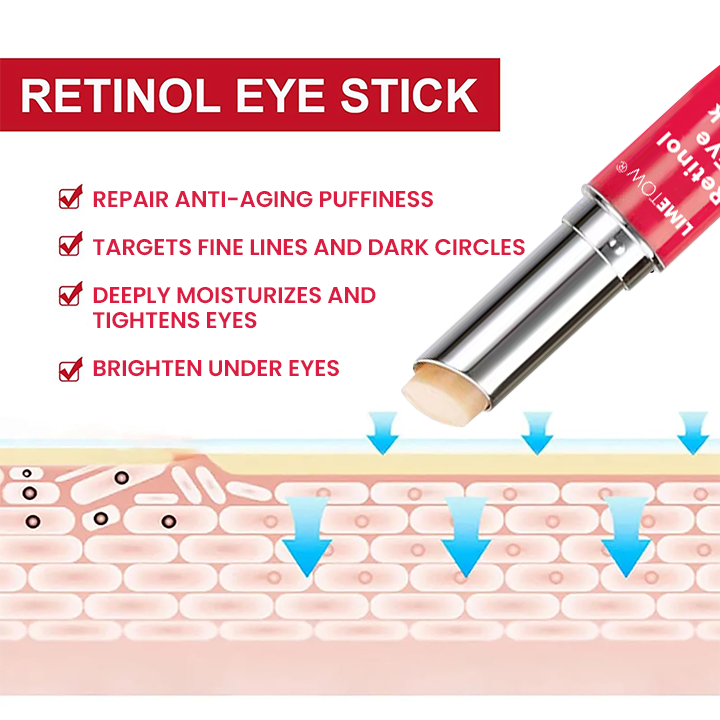 LIMETOW® Retinol Eye Stick✅ for Reduces Fine Lines,Puffiness and Dark Circles🌟
