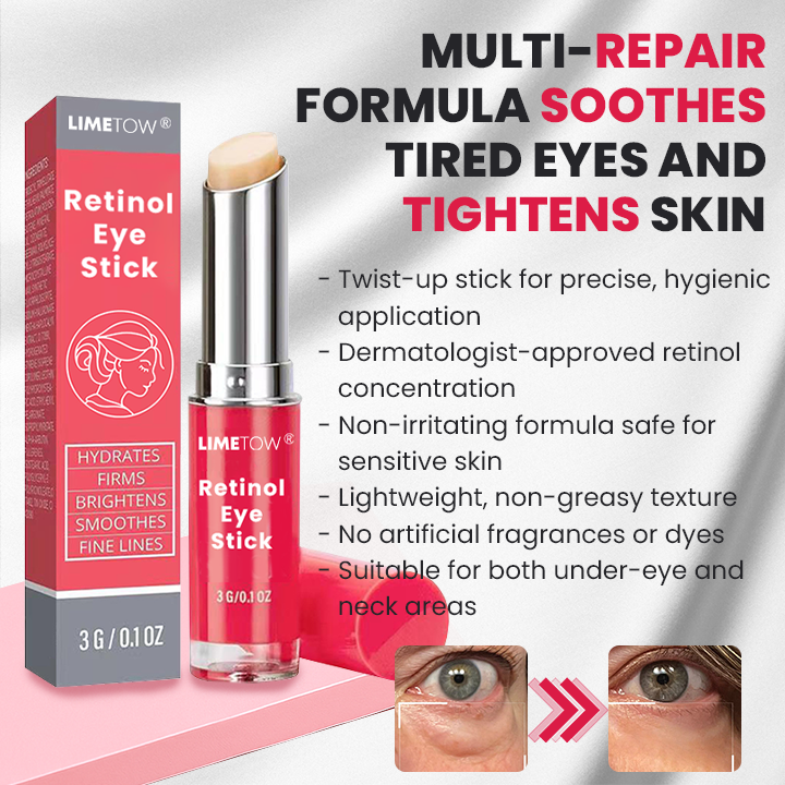 LIMETOW® Retinol Eye Stick✅ for Reduces Fine Lines,Puffiness and Dark Circles🌟