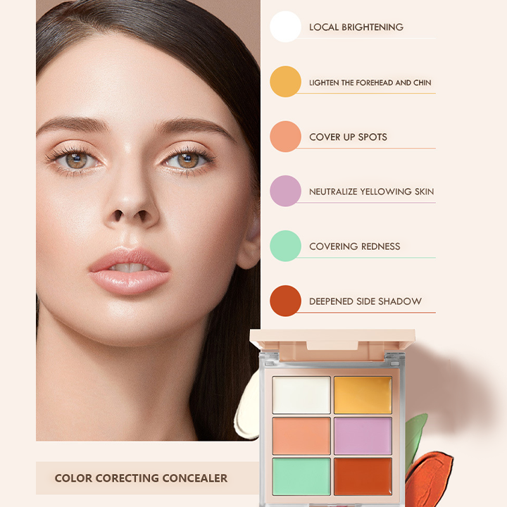 LIMETOW™ Six-Color Concealer Palette