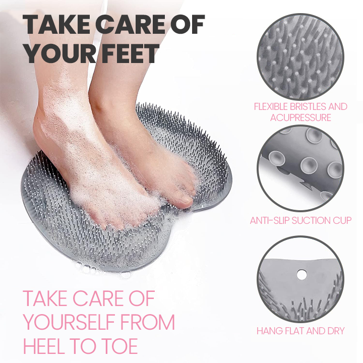 LIMETOW® Shower Foot Scrubber Mat
