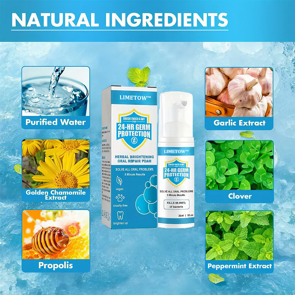 LIMETOW™ Herbal Brightening Oral Repair Foam