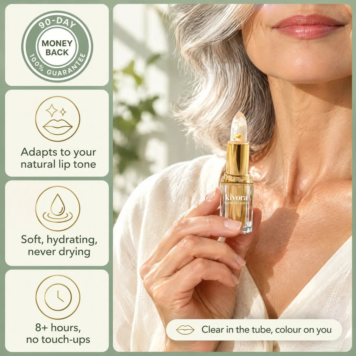Kivora lipstick for Mature Lips