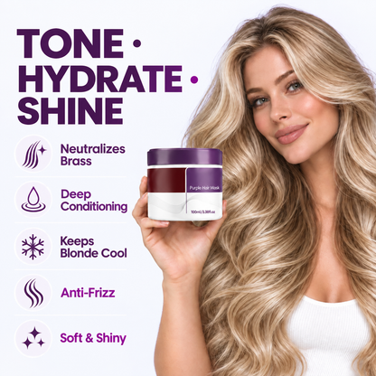 Purple Hair Mask — Neutralize Brass, Keep Your Blonde Cool