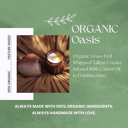 🌿Organic Whipped Tallow Balm with Castor Oil Frankincense for Natural Skincare Moisturizing✨