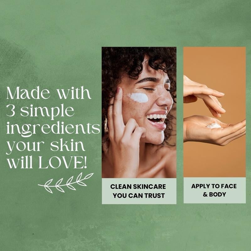 🌿Organic Whipped Tallow Balm with Castor Oil Frankincense for Natural Skincare Moisturizing✨