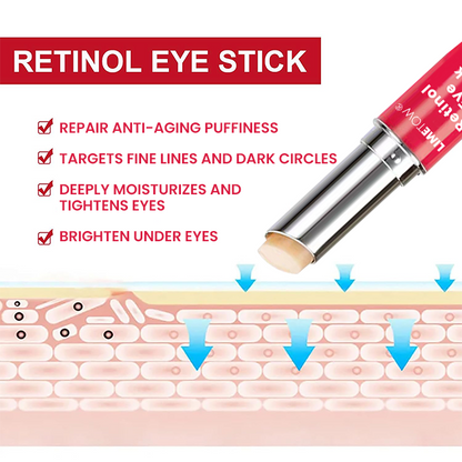 LIMETOW® Retinol Eye Stick✅ for Reduces Fine Lines，Puffiness and Dark Circles🌟