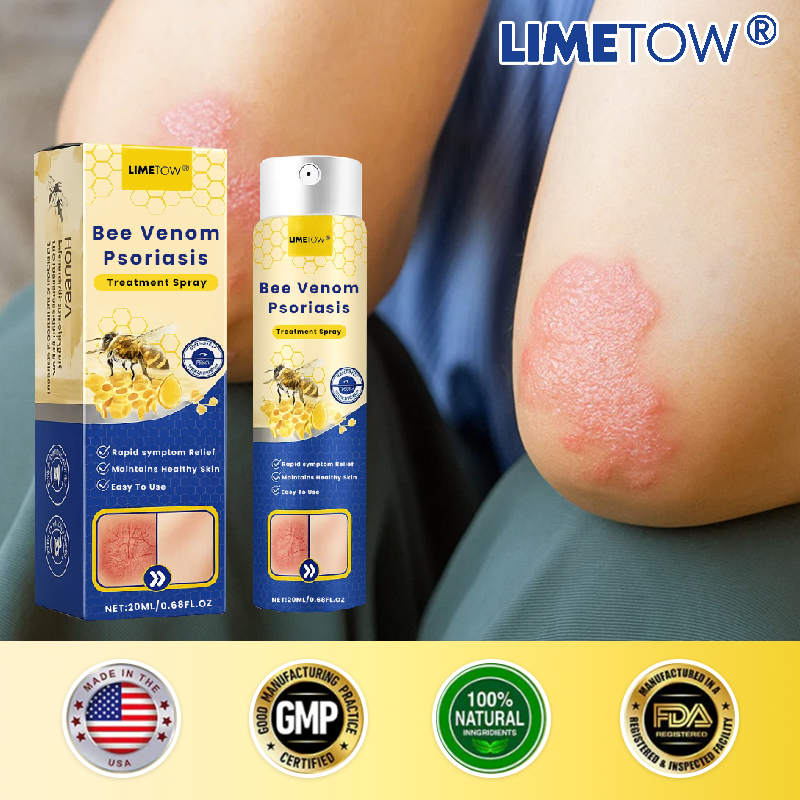 Official Store： LIMETOW® Bee Venom Psoriasis Treatment Spray
