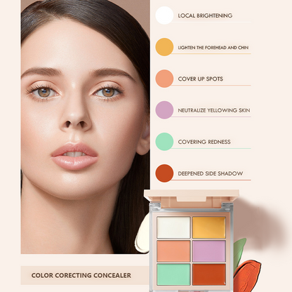 LIMETOW™ Six-Color Concealer Palette