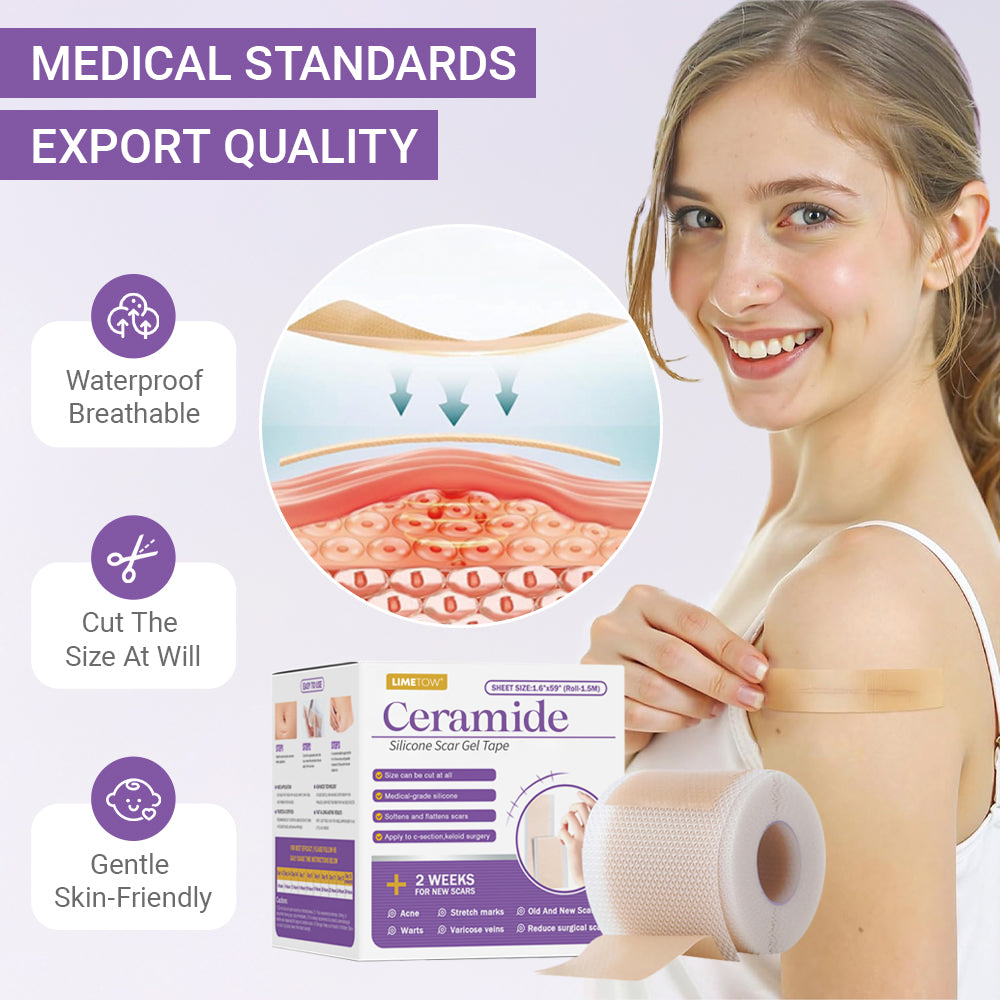 LIMETOW® Ceramide Silicone Scar Gel Tape