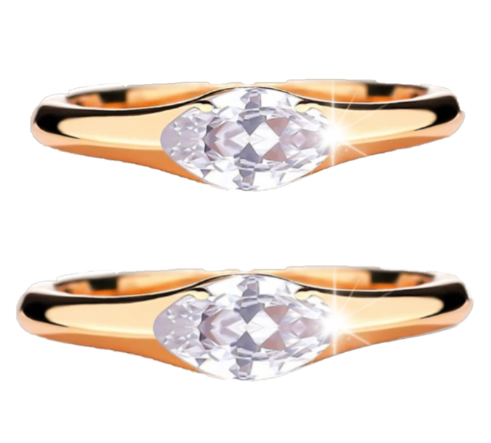 (Last Day of Sale-Up to 80% OFF!) Magnetology Lymphvity Therapy Titanium ION Diamond Ring