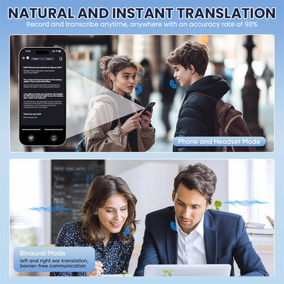 [Official Store Made and Delivered in USA] LIMETOW™ AI Translator Earbuds ✅Get real-time translations in 144 languages👍🏻 99.9% Accuracy