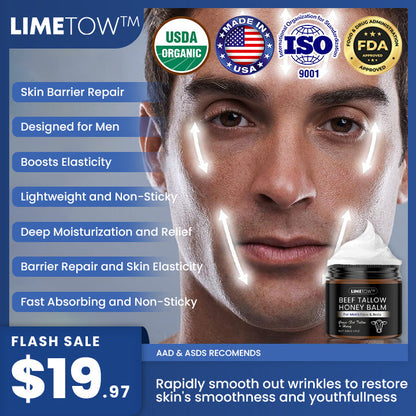 LIMETOW™ Beef Tallow Honey Balm
