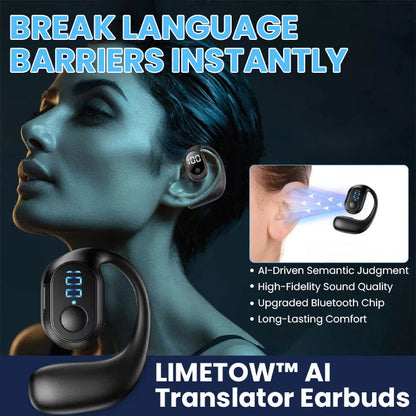 [Official Store Made and Delivered in USA] LIMETOW™ AI Translator Earbuds ✅Get real-time translations in 144 languages👍🏻 99.9% Accuracy