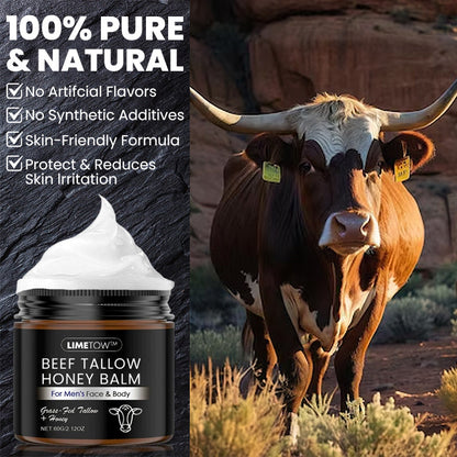 LIMETOW™ Beef Tallow Honey Balm
