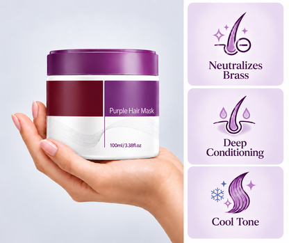 Purple Hair Mask — Neutralize Brass, Keep Your Blonde Cool