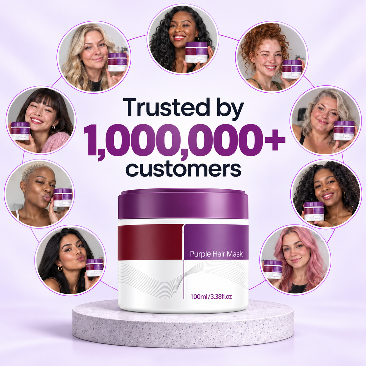 Purple Hair Mask — Neutralize Brass, Keep Your Blonde Cool